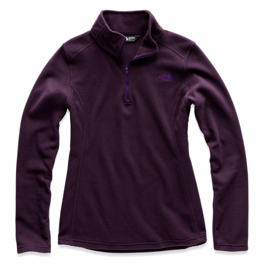 North Face Glacier 1/4 Zip Sweater Galaxy Purple S